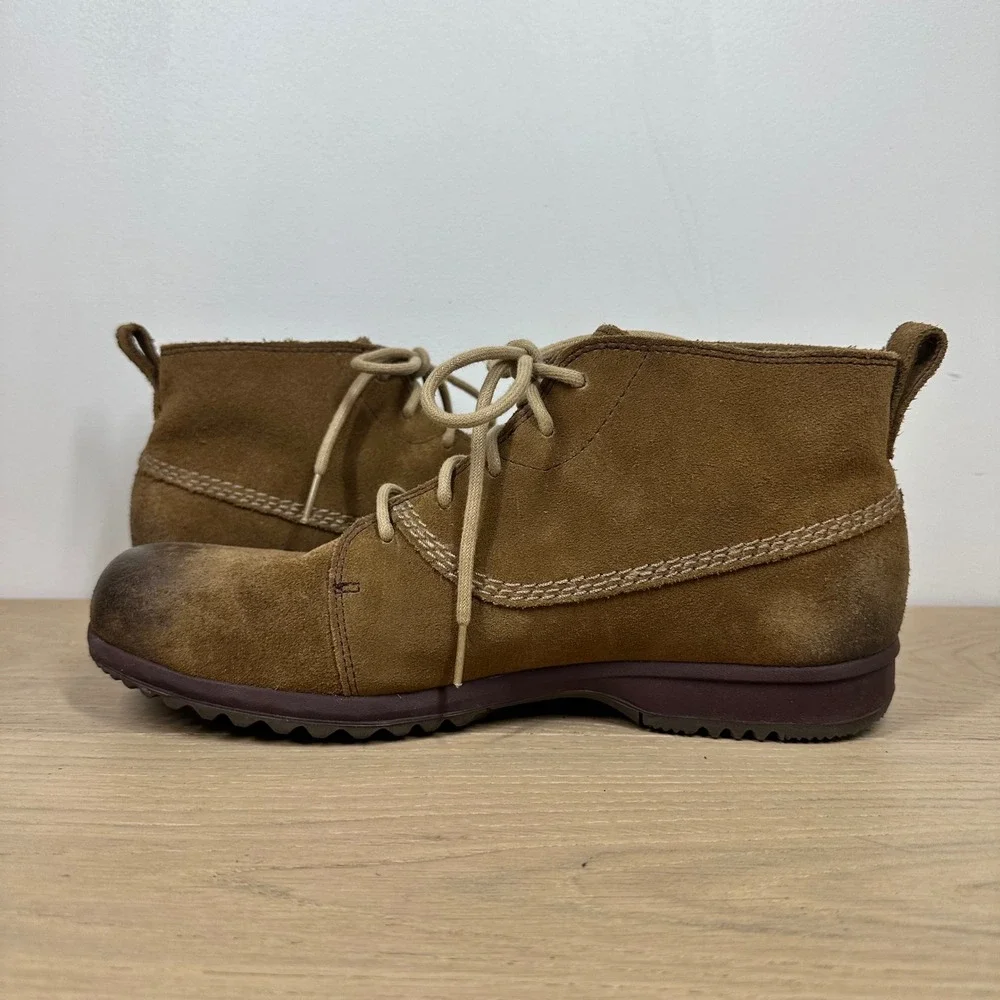 Sorel Chukka Boots Mens 10.5 Brown Leather Suede Lace Up Rugged Outdoor